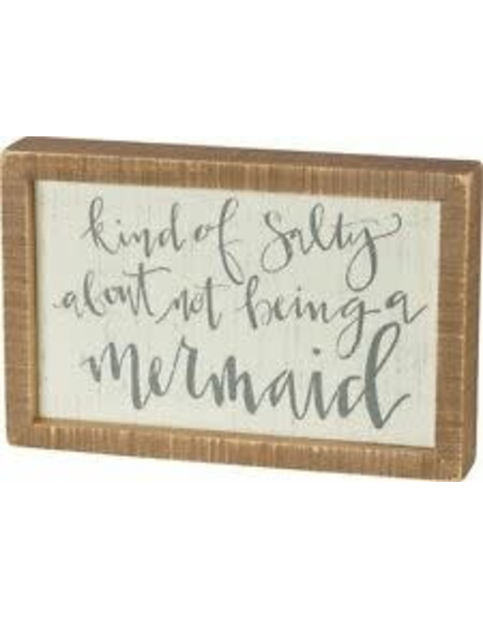 PRIMITIVES BY KATHY BEACH LOVER BLOCK SIGNS KIND OF SALTY NOT MERMAID