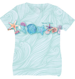 BLUE 84 SUBLIMATION SHELL SHOOK VNECK SS TEE