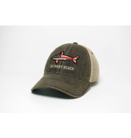 LEGACY ATHLETICS BETHANY LEGACY OLD FAVORITE TRUCKER HAT BLACK FLAG SHARK