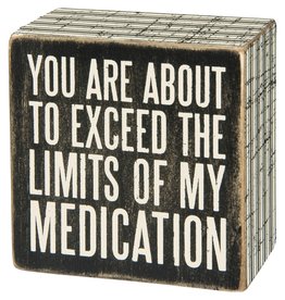 PRIMITIVES BY KATHY ATTITUDE BLOCK SIGNS MEDICATION