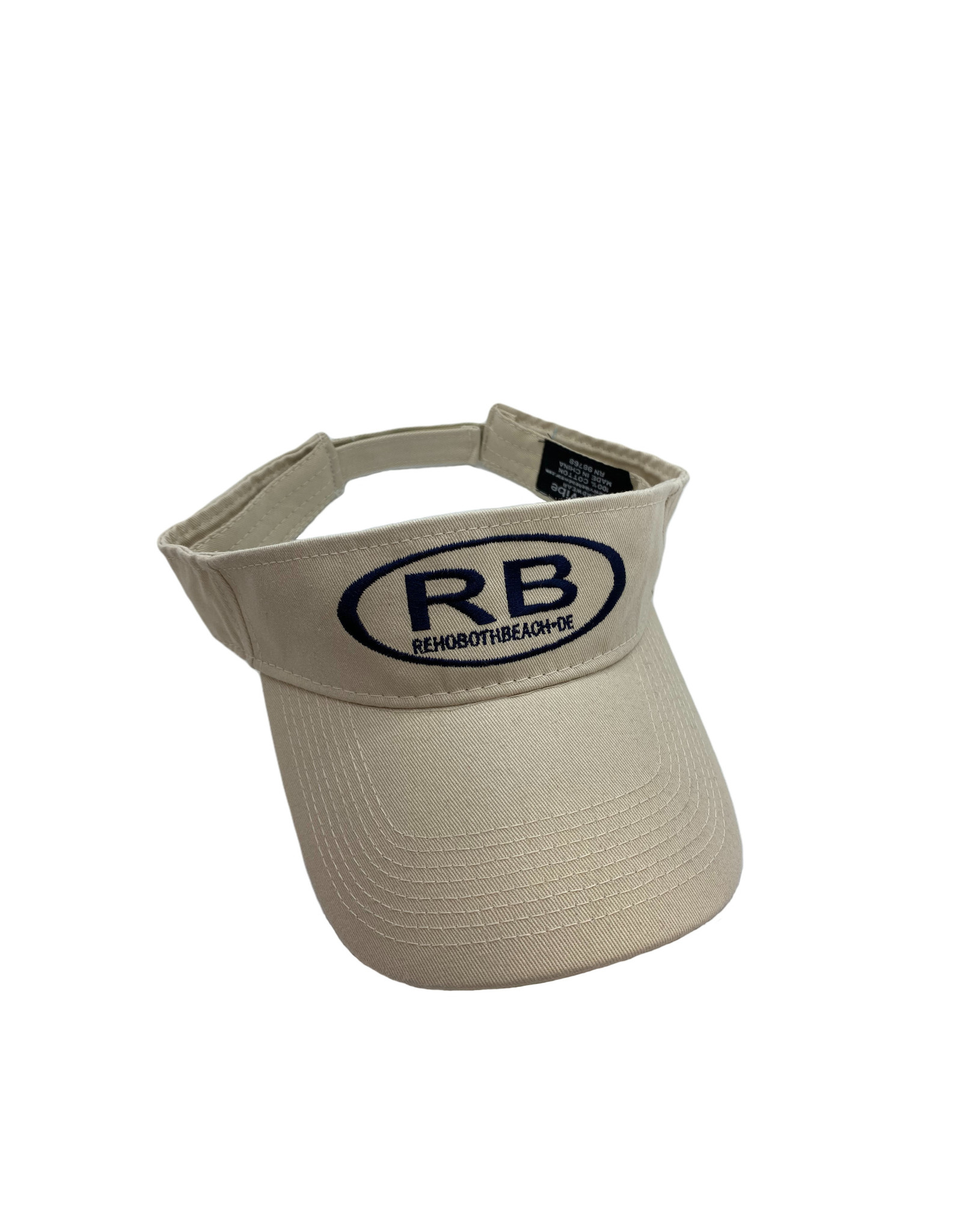 REHOBOTH LIFESTYLE CLASSIC COTTON BEACH VISOR ADJUSTABLE OS IVORY RB