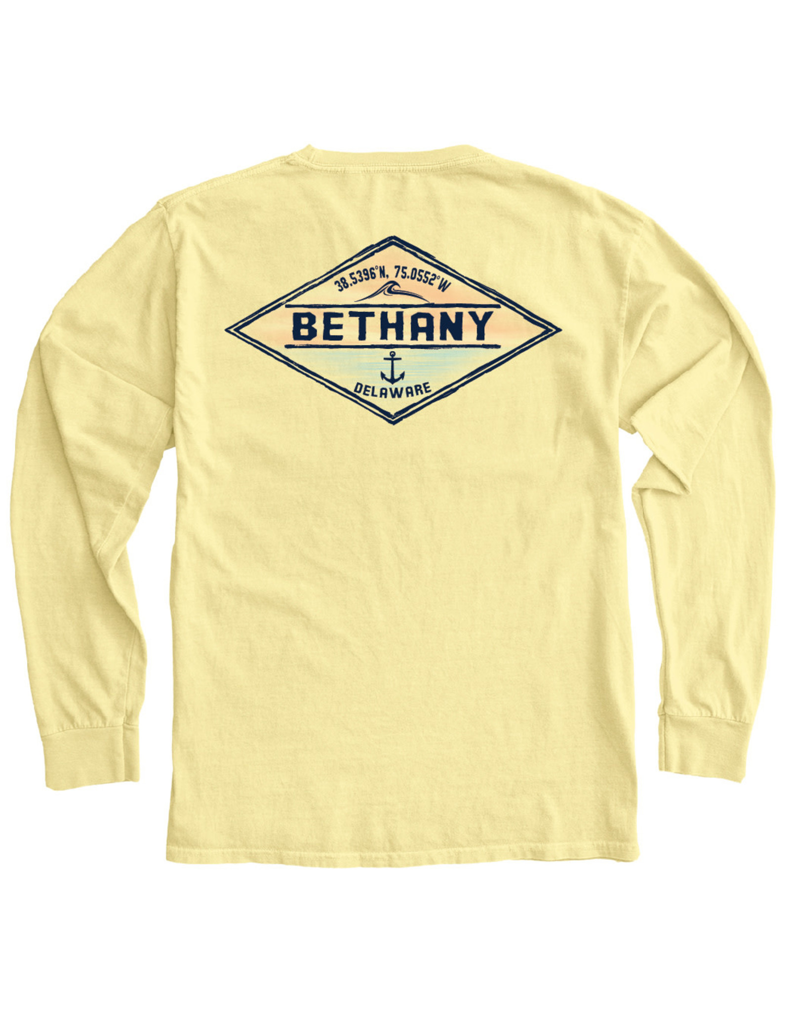 BLUE 84 BETHANY HARK BACK WAVE/ANCHOR LS TEE