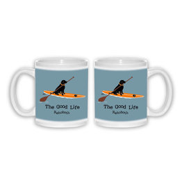 THE GOOD LIFE THE GOOD LIFE COFFEE MUG 11 OZ PADDLEBOARD LAB