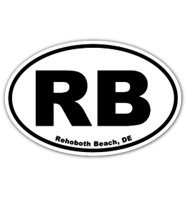 REHOBOTH LIFESTYLE EURO MAGNET 5.75 x 3.875 OVAL REHOBOTH BEACH