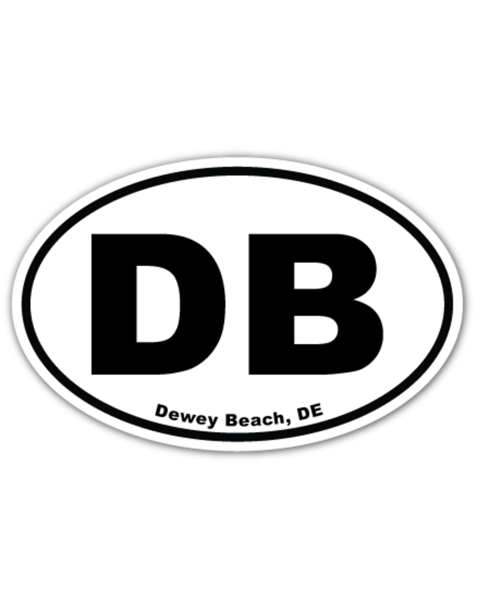 REHOBOTH LIFESTYLE EURO STICKER 5.75 x 3.875 OVAL DEWEY BEACH