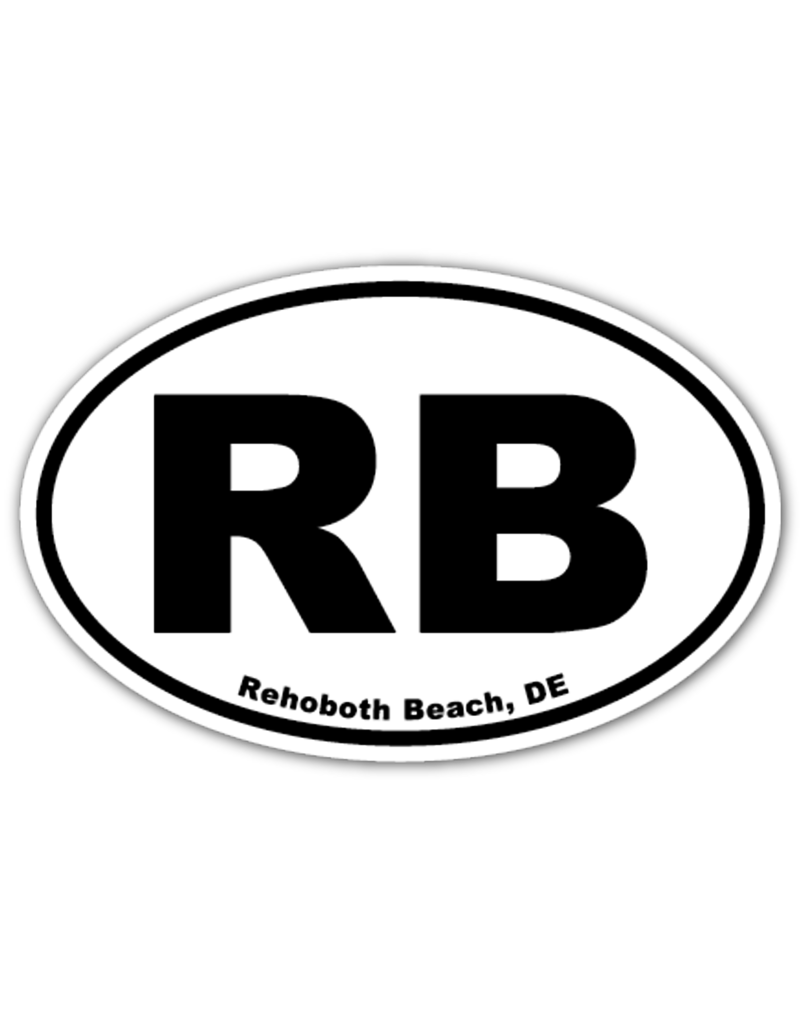 REHOBOTH LIFESTYLE EURO STICKER 5.75 x 3.875 OVAL REHOBOTH BEACH