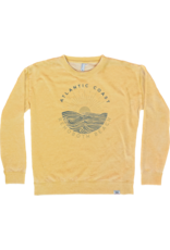 TECHSTYLES WOMENS WEATHERED WAVE CREWNECK