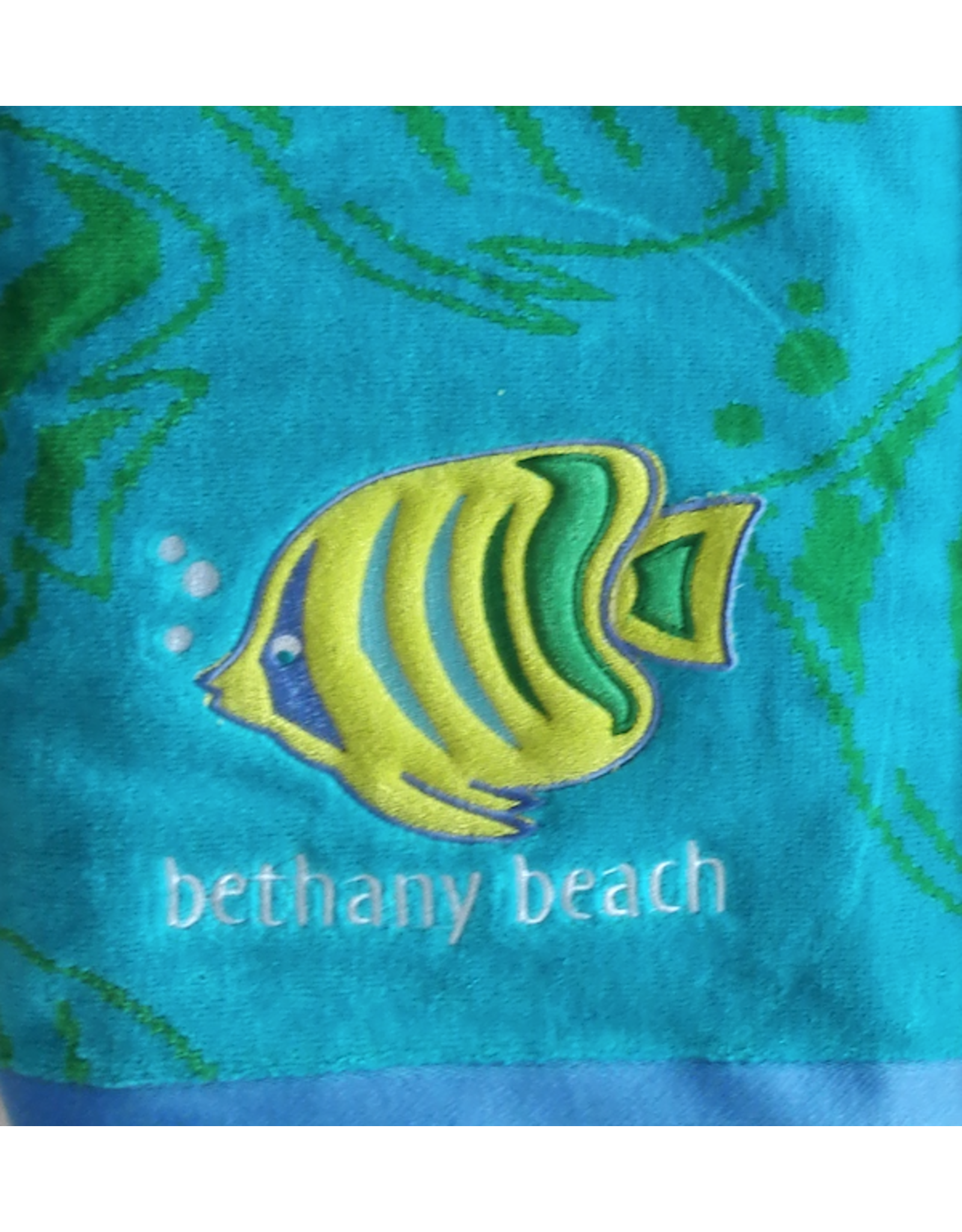 BETHANY EMBROIDERED BEACH TOWEL