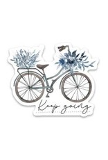 PRAXIS NOVELTY STICKER KEEP GOING BICYCLE