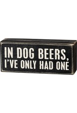 PRIMITIVES BY KATHY ATTITUDE BLOCK SIGNS DOG BEERS