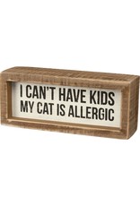 PRIMITIVES BY KATHY PET LOVER BLOCK SIGNS CAT IS ALLERGIC