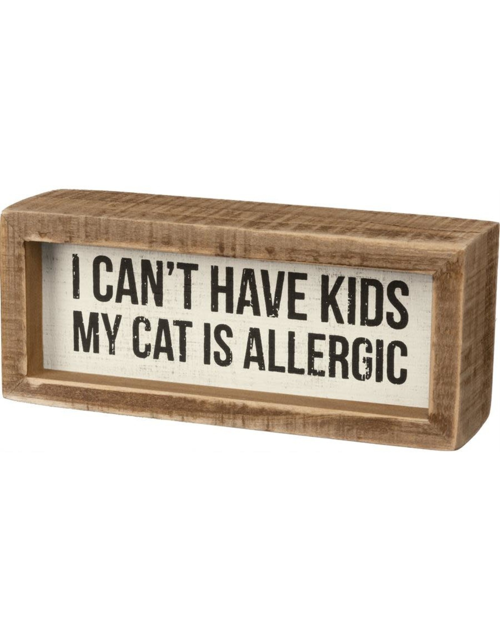 PRIMITIVES BY KATHY PET LOVER BLOCK SIGNS CAT IS ALLERGIC
