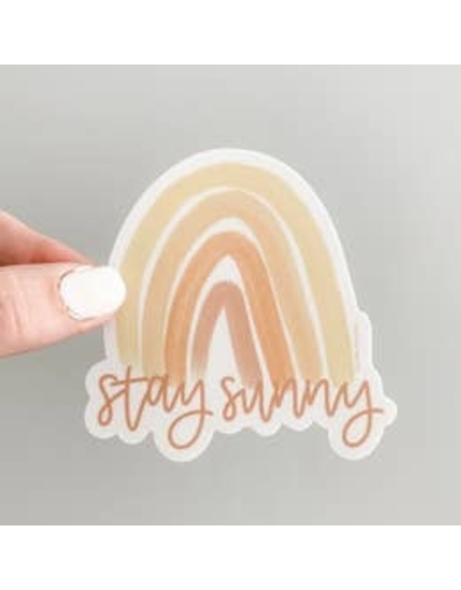 PRAXIS NOVELTY STICKER RAINBOW STAY SUNNY