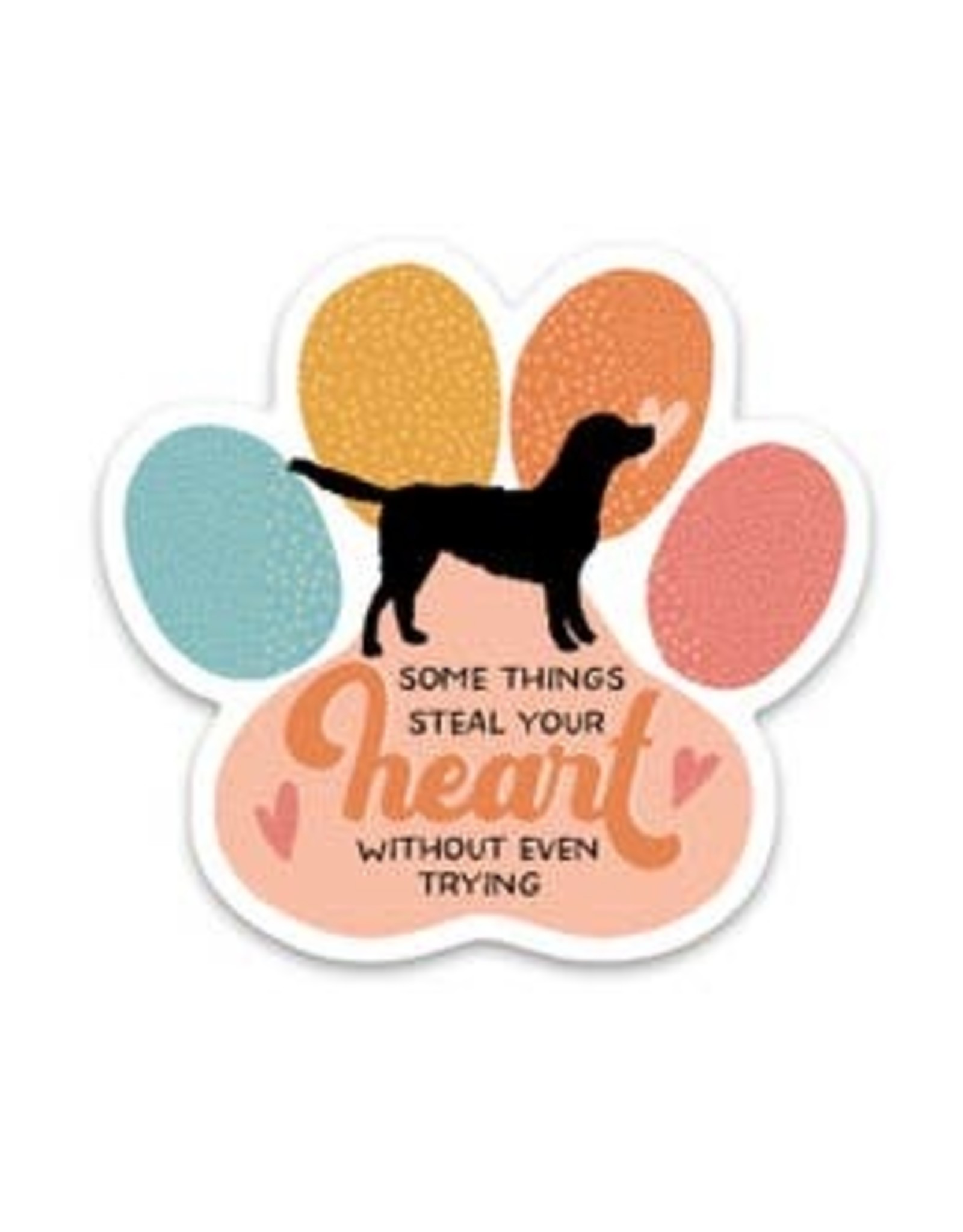 PRAXIS NOVELTY STICKER DOGS STEAL YOUR HEART