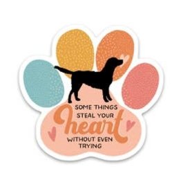 PRAXIS NOVELTY STICKER DOGS STEAL YOUR HEART