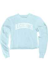 BLUE 84 CROP FLEECE CREWNECK