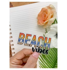 SAVANNAH AND JAMES NOVELTY STICKER BEACH VIBES