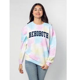 CHICKA D TIEDYE CORDED CREWNECK