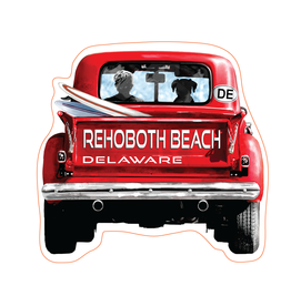 TGT STICKERS ACRYLIC KEYCHAIN OLE RED TRUCK