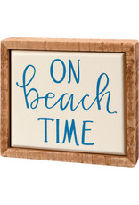 PRIMITIVES BY KATHY BEACH LOVER BLOCK SIGNS MINI ON BEACH TIME