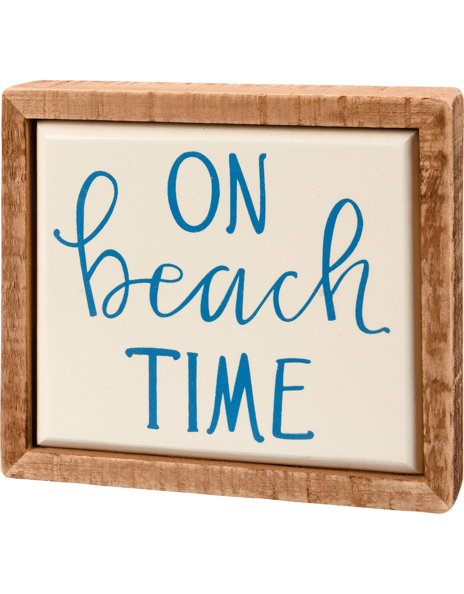 PRIMITIVES BY KATHY BEACH LOVER BLOCK SIGNS MINI ON BEACH TIME