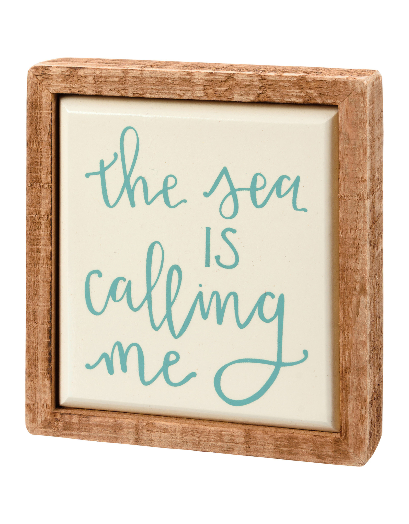 PRIMITIVES BY KATHY BEACH LOVER BLOCK SIGNS MINI THE SEA IS CALLING