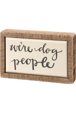 PRIMITIVES BY KATHY PET LOVER BLOCK SIGNS DOG PEOPLE MINI