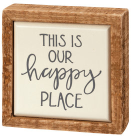 PRIMITIVES BY KATHY BEACH LOVER BLOCK SIGNS MINI THIS IS OUR HAPPY PLACE