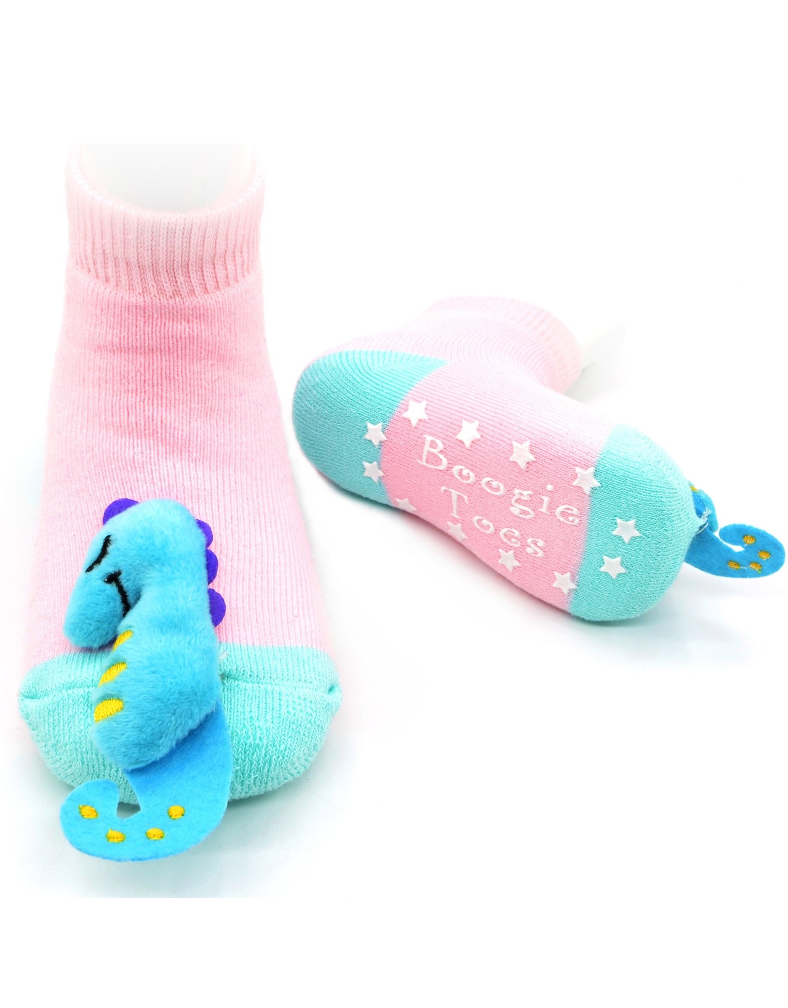 EARTH NYMPH BOOGIE TOES BABY RATTLE SOCKS