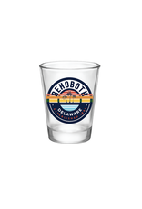 GLASS 1.5 OZ SHOT GLASS END GAME PALM