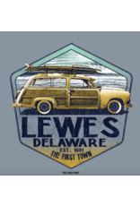 HIGH RANGE DESIGNS LEWES BEACH STICKER SHINER WOODY