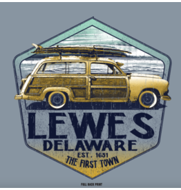 HIGH RANGE DESIGNS LEWES BEACH STICKER SHINER WOODY