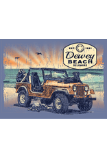 HIGH RANGE DESIGNS DEWEY BEACH STICKER SCENERY JEEP LAB