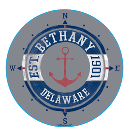 BLUE 84 BETHANY BEACH STICKER PROVERBIAL ANCHOR