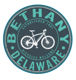 BLUE 84 BETHANY BEACH STICKER SPOKES BICYCLE