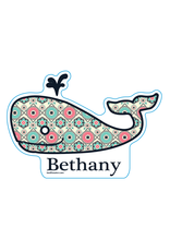 BLUE 84 BETHANY BEACH STICKER WISH LIST WHALE