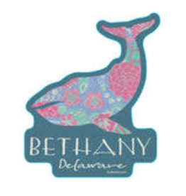 BLUE 84 BETHANY BEACH STICKER WANDERING WHALE