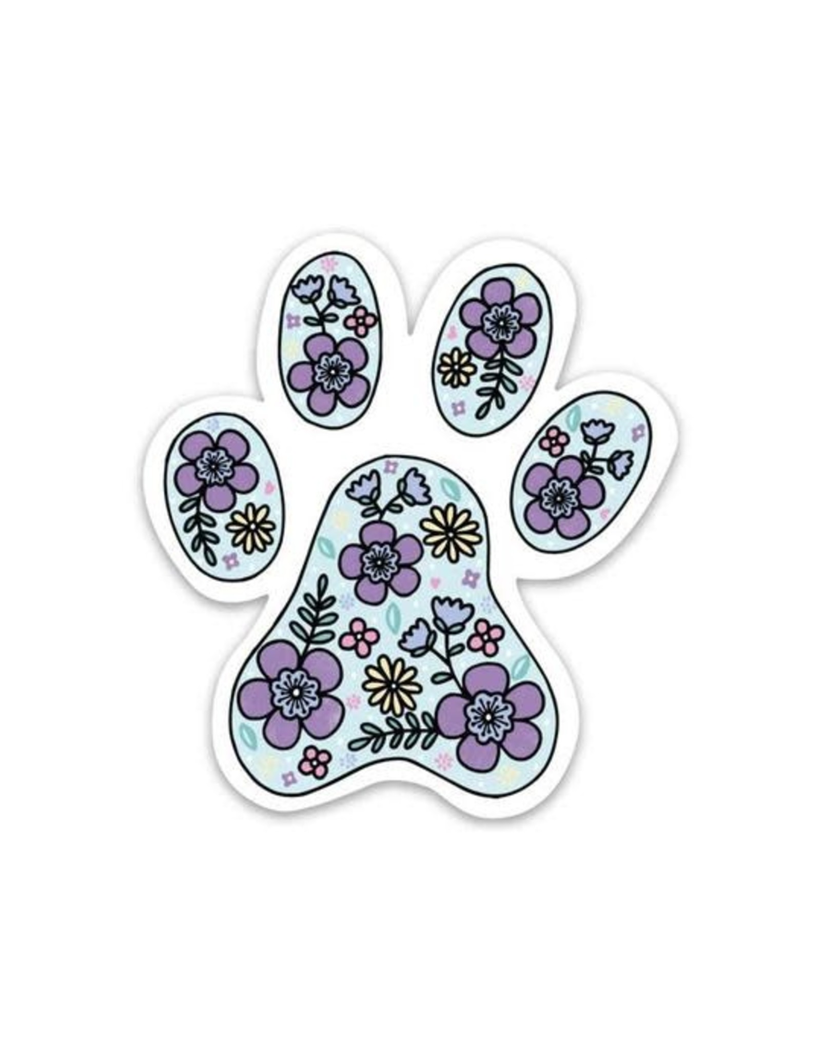 BIG MOODS NOVELTY STICKER WILDFLOWER PAW