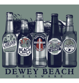 HIGH RANGE DESIGNS DEWEY BEACH STICKER FIVE BEACH BEERS