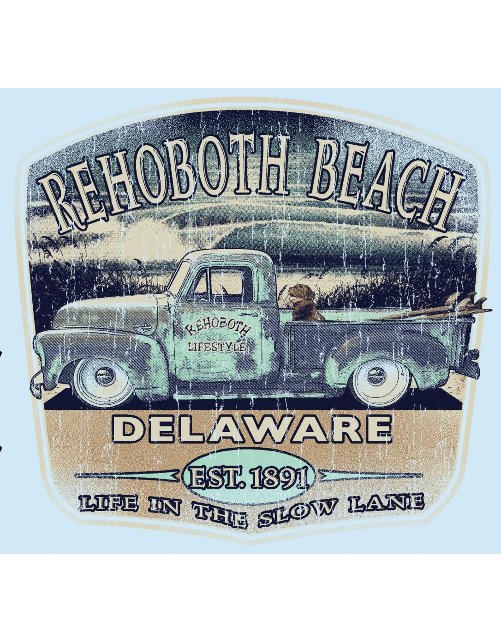 HIGH RANGE DESIGNS BEACH STICKER FULTON BEACH TRUCK