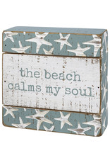 PRIMITIVES BY KATHY BEACH LOVER BLOCK SIGNS CALMS MY SOUL