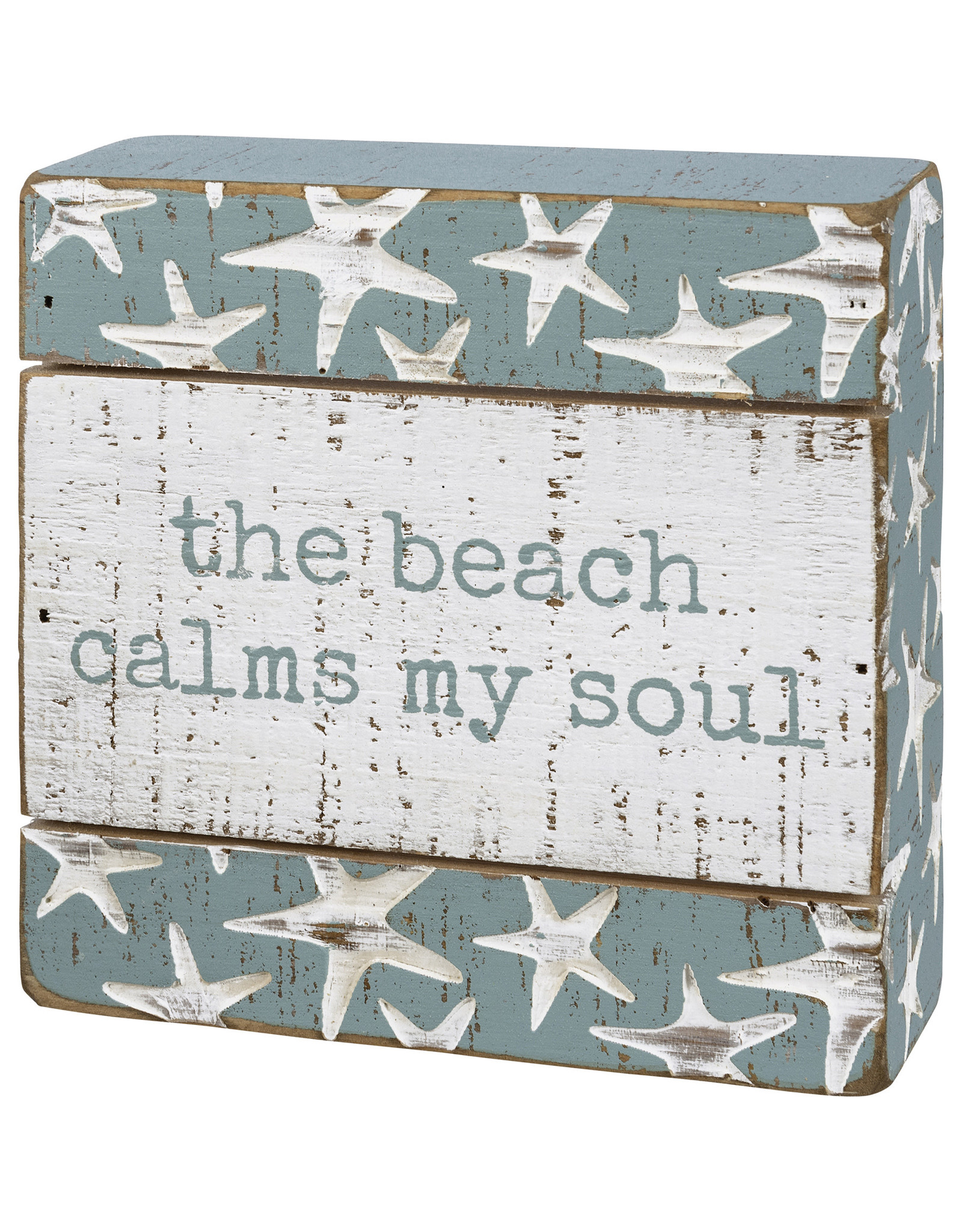 PRIMITIVES BY KATHY BEACH LOVER BLOCK SIGNS CALMS MY SOUL