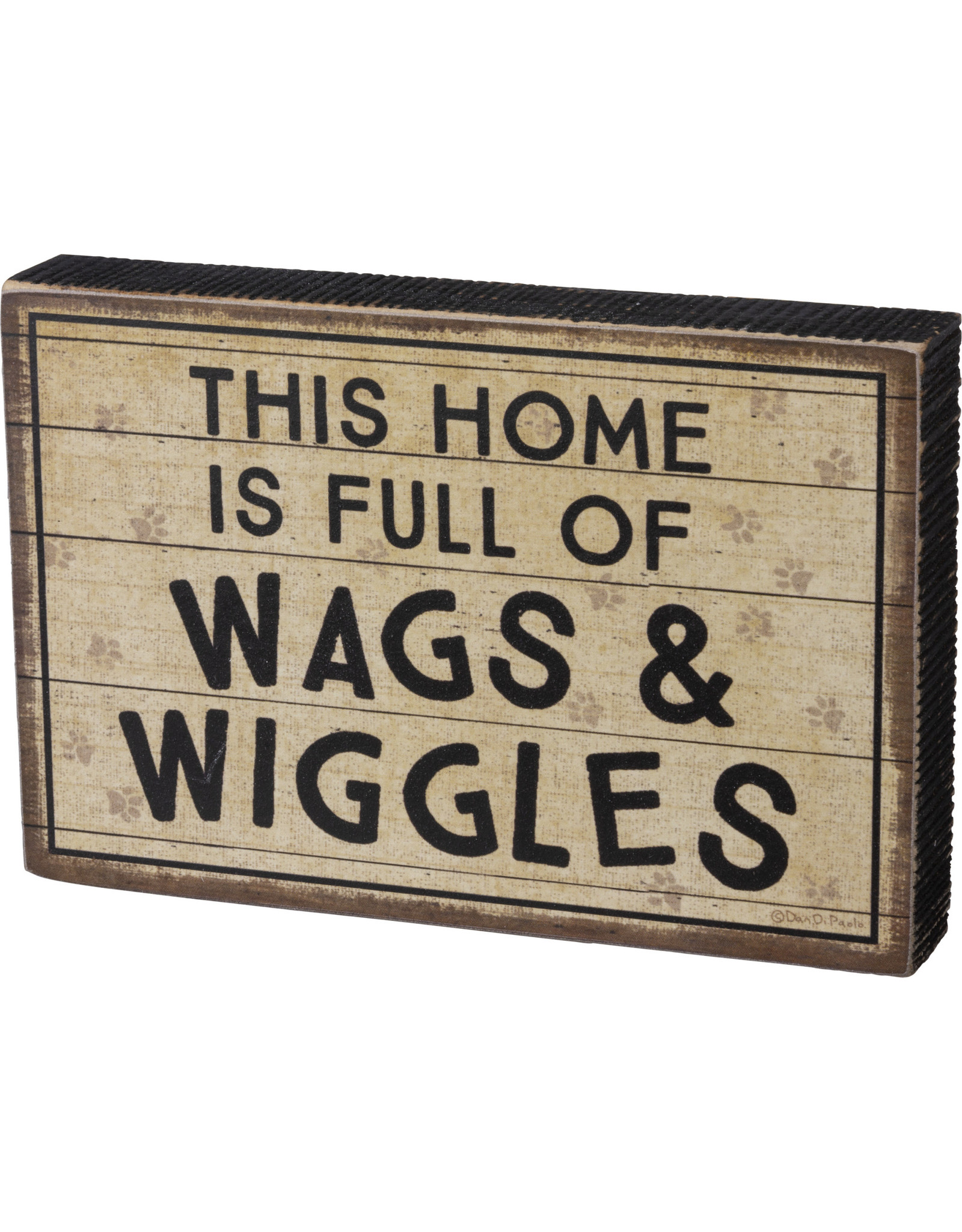 PRIMITIVES BY KATHY PET LOVER BLOCK SIGNS WAGS AND WIGGLES