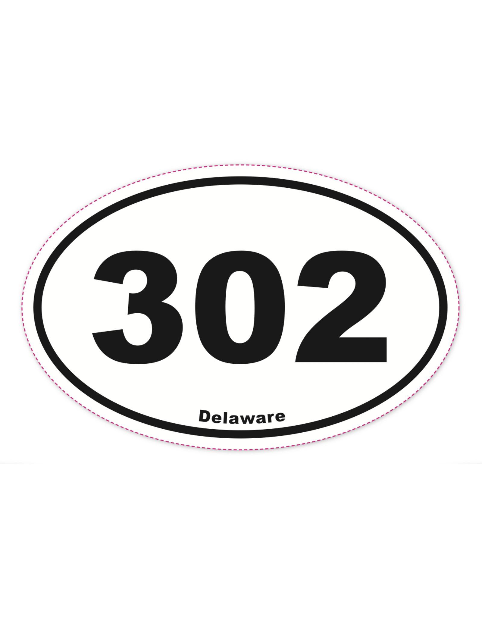 REHOBOTH LIFESTYLE EURO STICKER 5.75 x 3.875 OVAL DELAWARE 302