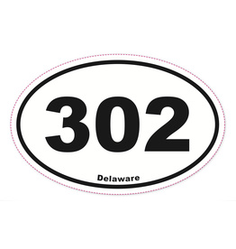 REHOBOTH LIFESTYLE EURO STICKER 5.75 x 3.875 OVAL DELAWARE 302