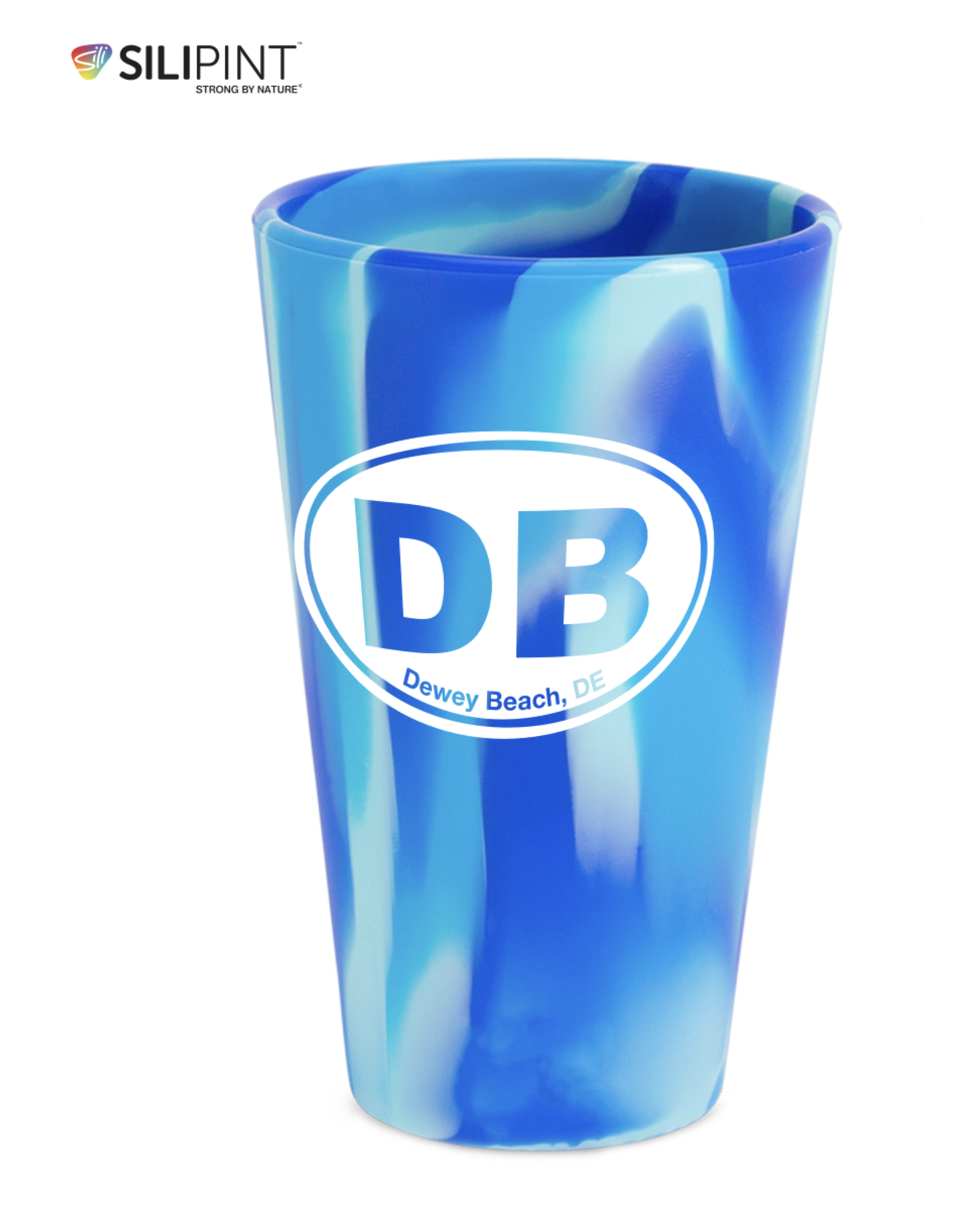 SILIPINT DEWEY SILICONE 16 OZ PINT GLASS