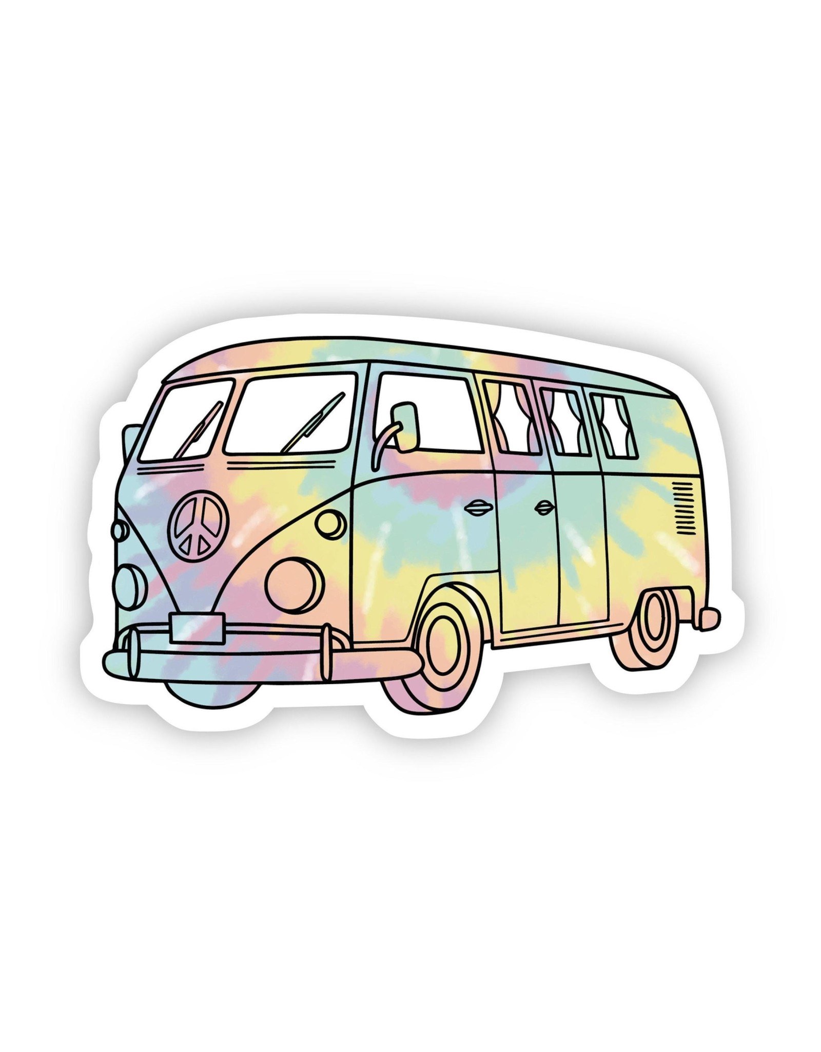 PRAXIS NOVELTY STICKER TIEDYE BEACH VAN