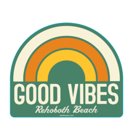 BLUE 84 ACRYLIC MAGNET GOOD VIBES RAINBOW