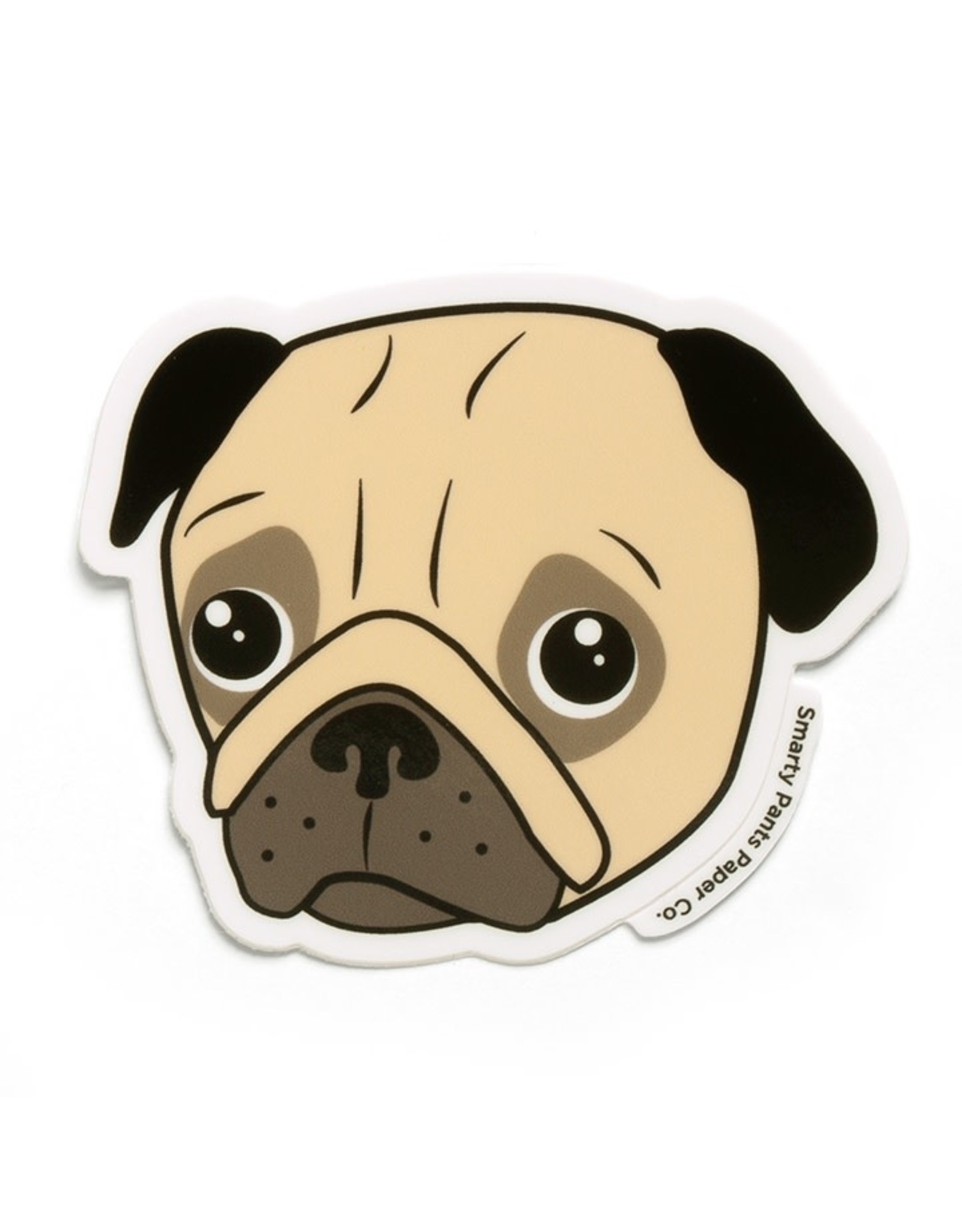 SAVANNAH AND JAMES NOVELTY STICKER PUG FACE