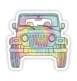 PRAXIS NOVELTY STICKER TIEDYE JEEP